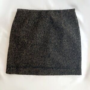 H&M Herringbone Miniskirt